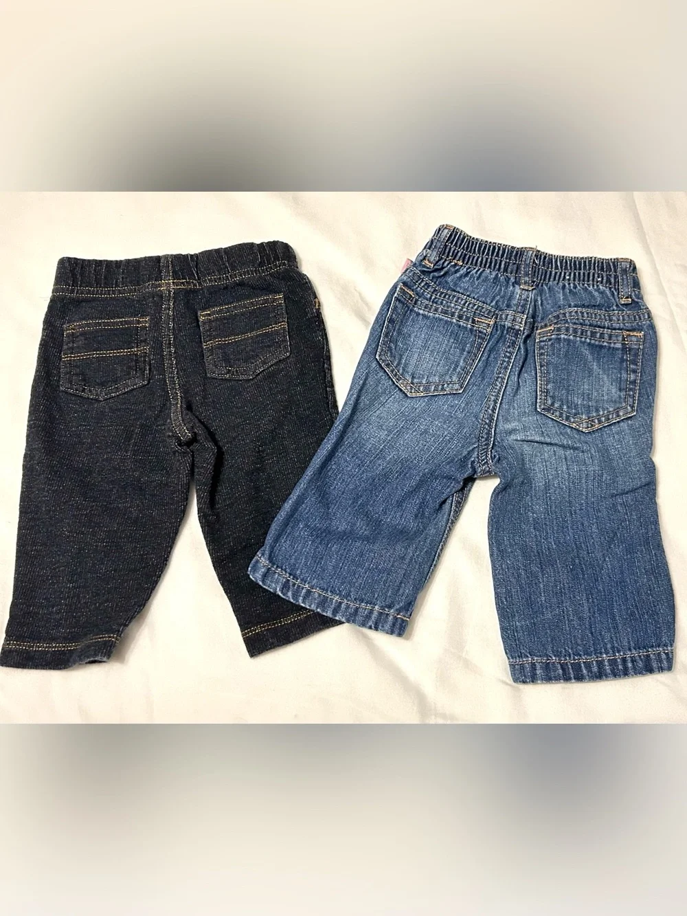 6 Month Girls Winter 3 Pieces Snowflake Sweatshirt Jeans Leggings Like New!